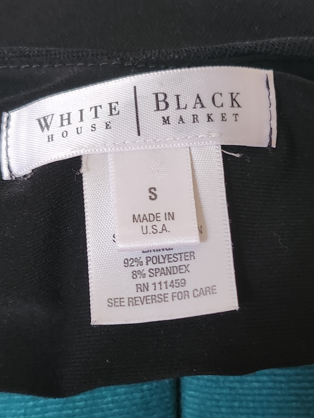 White House Black Market Black Surplice Ruched Tank - Picture 8 of 9